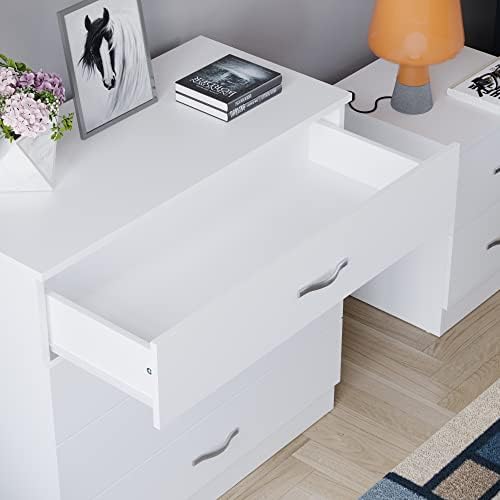 Elegant White 4-Drawer Chest™
