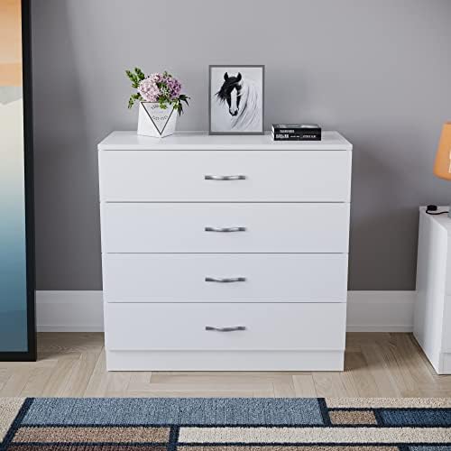 Elegant White 4-Drawer Chest™