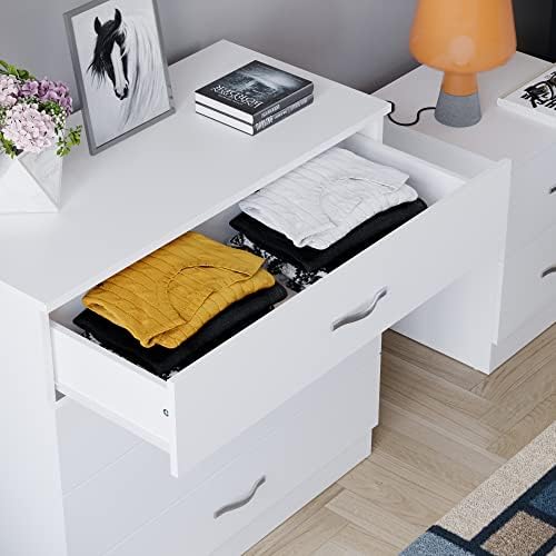 Elegant White 4-Drawer Chest™