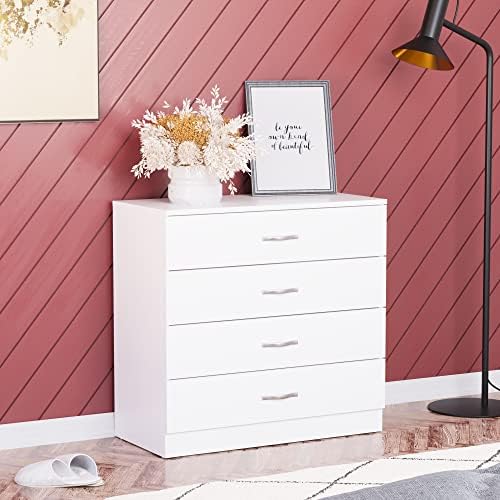Elegant White 4-Drawer Chest™