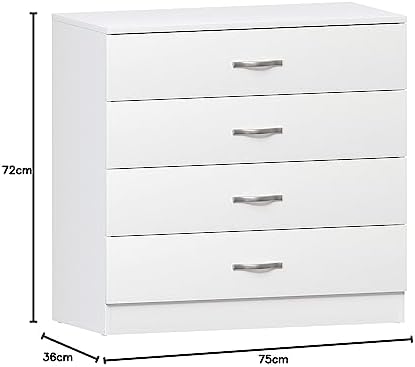 Elegant White 4-Drawer Chest™