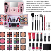 Full Makeup Kit Makeup Brush Set Lipstick Makeup Kit Waterproof Makeup Kit Professional Makeup Case Makeup Set Bundle Casual Makeup Kit Party Makeup Kit Makeup Brush Collection Makeup Kit for Events A