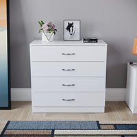 Elegant White 4-Drawer Chest™