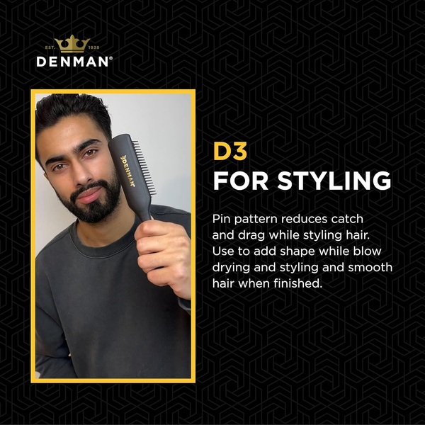 D3 7 Rows Curly Hair Brush Detangling Detangling Detangling Shaping Curls Defining Hair Brush for Men and Women